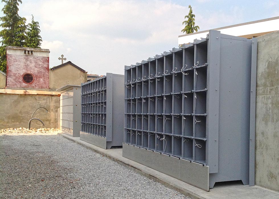 Ossari e cinerari soluzioni cimiteriali prefabbricate