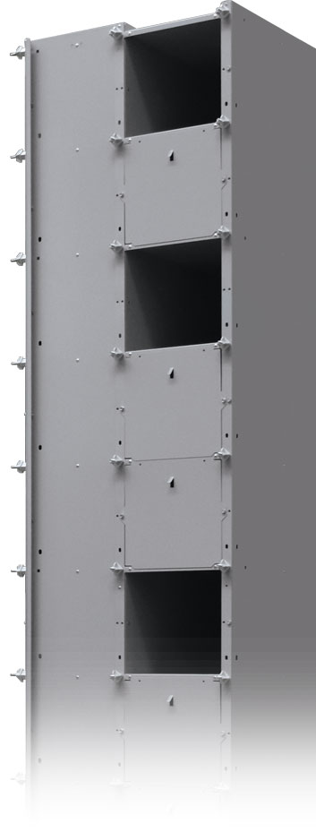 Precast steel ossuaries and columbaria