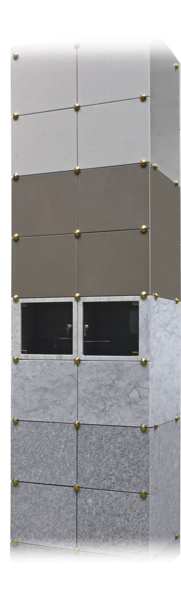 Precast steel ossuaries and columbaria